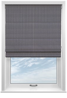 Ted Baker Palm Geo, Navy - Roman Blind